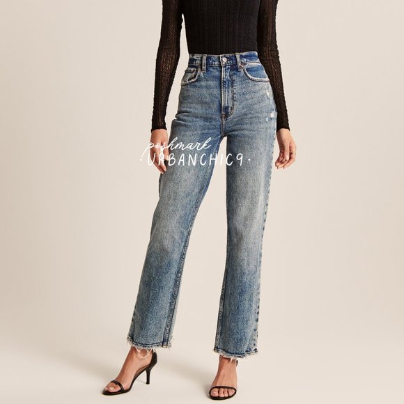 Abercrombie & Fitch Denim - ABERCROMBIE 90s Ultra High Rise Straight Jean 29